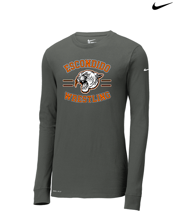 Escondido HS Wrestling Curve - Mens Nike Longsleeve