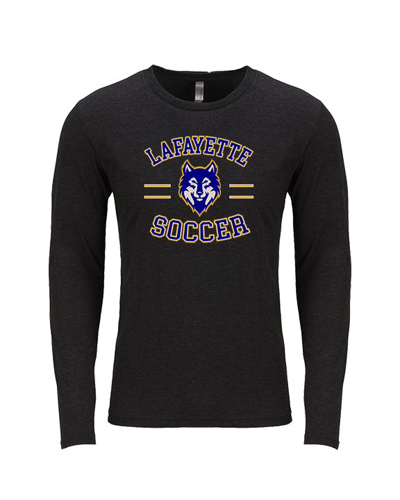 FC Lafayette Soccer Curve - Tri-Blend Long Sleeve
