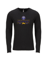 FC Lafayette Soccer Lines - Tri-Blend Long Sleeve