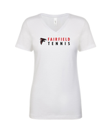 Fairfield HS Tennis Basic - Womens V-Neck