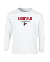 Fairfield HS Boys Basketball Block - Mens Cotton Long Sleeve