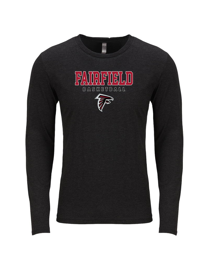 Fairfield HS Boys Basketball Block - Tri Blend Long Sleeve