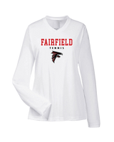 Fairfield HS Tennis Block - Womens Performance Long Sleeve