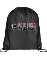 Fairfield HS Boys Basketball Basic - Drawstring Bag