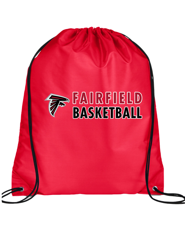 Fairfield HS Boys Basketball Basic - Drawstring Bag