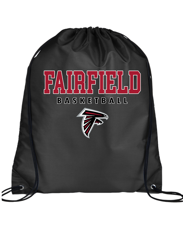 Fairfield HS Boys Basketball Block - Drawstring Bag
