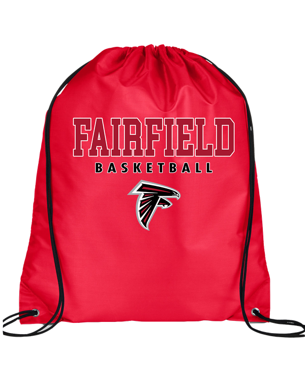Fairfield HS Boys Basketball Block - Drawstring Bag