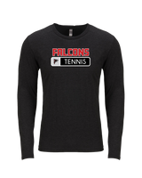 Fairfield HS Tennis Pennant - Tri Blend Long Sleeve