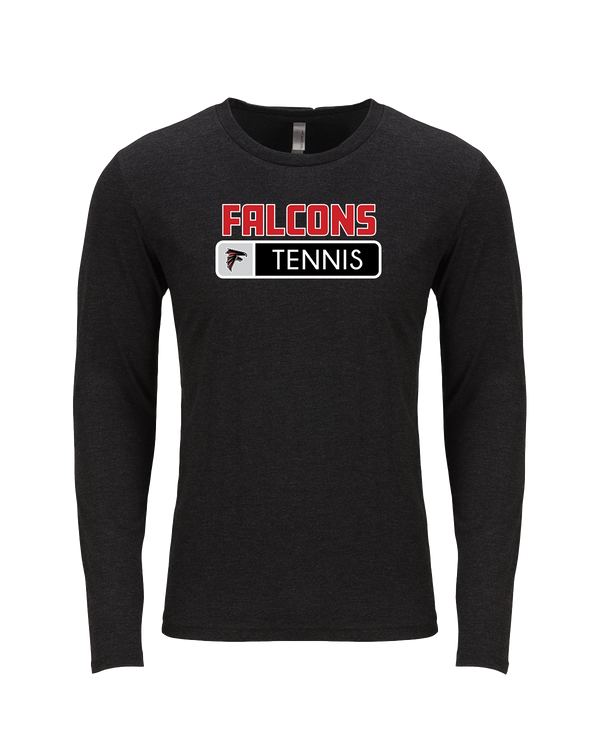 Fairfield HS Tennis Pennant - Tri Blend Long Sleeve