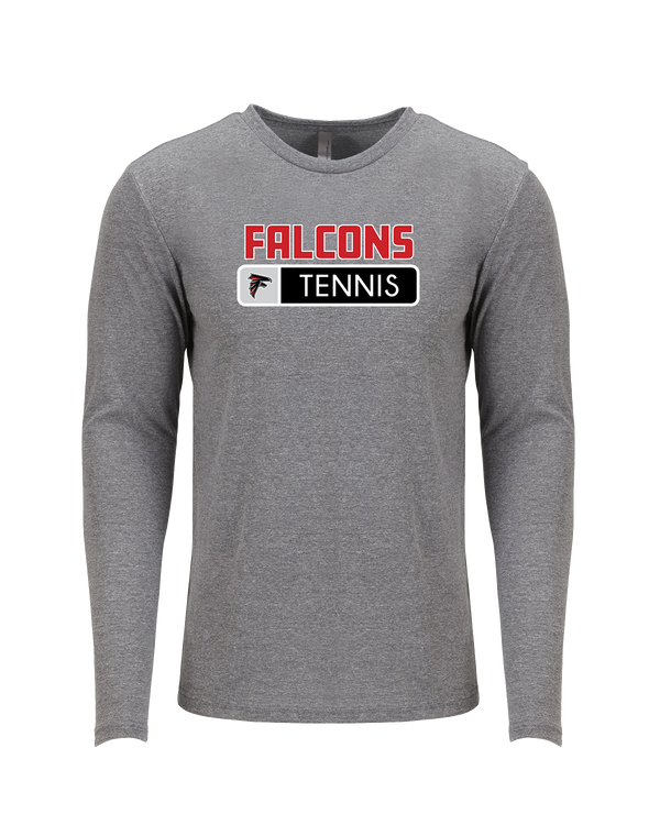 Fairfield HS Tennis Pennant - Tri Blend Long Sleeve