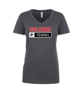 Fairfield HS Tennis Pennant - Womens V-Neck