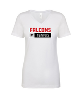 Fairfield HS Tennis Pennant - Womens V-Neck