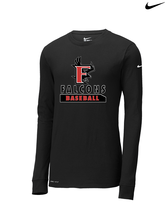 Fairfield HS Baseball Baseball - Mens Nike Longsleeve