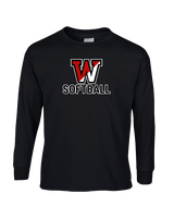 Fairfield Warde HS Softball Logo Softball - Cotton Longsleeve
