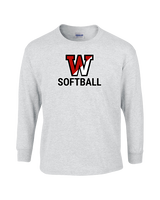 Fairfield Warde HS Softball Logo Softball - Cotton Longsleeve