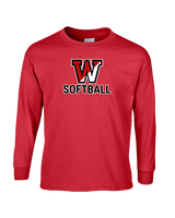 Fairfield Warde HS Softball Logo Softball - Cotton Longsleeve