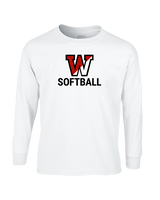 Fairfield Warde HS Softball Logo Softball - Cotton Longsleeve