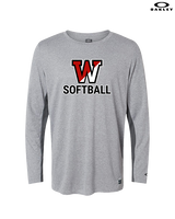 Fairfield Warde HS Softball Logo Softball - Mens Oakley Longsleeve