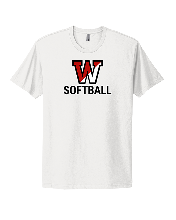 Fairfield Warde HS Softball Logo Softball - Mens Select Cotton T-Shirt
