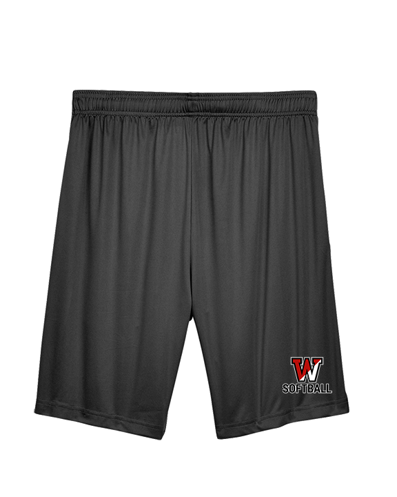Fairfield Warde HS Softball Logo Softball - Mens Training Shorts with Pockets