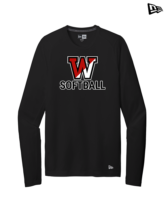 Fairfield Warde HS Softball Logo Softball - New Era Performance Long Sleeve