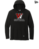 Fairfield Warde HS Softball Logo Softball - New Era Tri-Blend Hoodie
