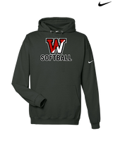Fairfield Warde HS Softball Logo Softball - Nike Club Fleece Hoodie