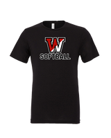 Fairfield Warde HS Softball Logo Softball - Tri-Blend Shirt