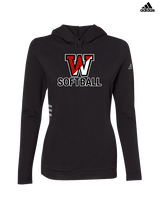 Fairfield Warde HS Softball Logo Softball - Womens Adidas Hoodie