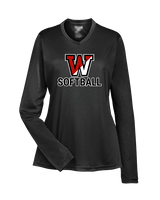 Fairfield Warde HS Softball Logo Softball - Womens Performance Longsleeve