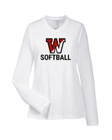 Fairfield Warde HS Softball Logo Softball - Womens Performance Longsleeve