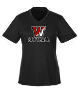 Fairfield Warde HS Softball Logo Softball - Womens Performance Shirt