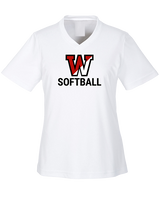 Fairfield Warde HS Softball Logo Softball - Womens Performance Shirt