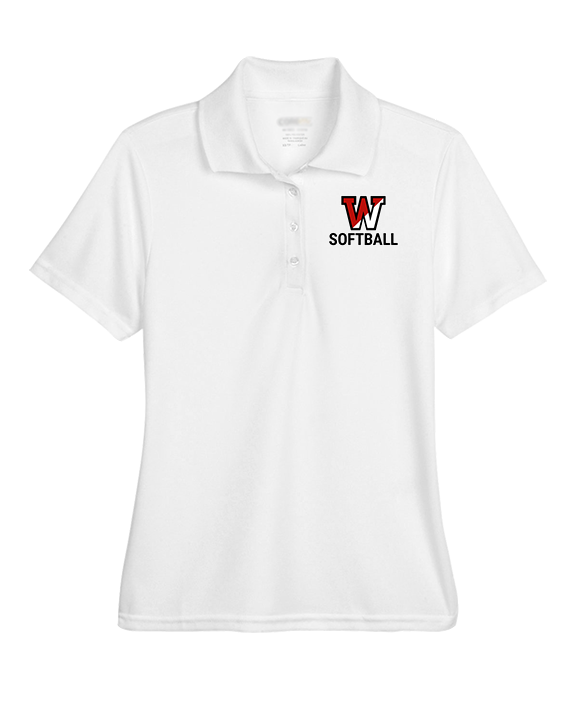 Fairfield Warde HS Softball Logo Softball - Womens Polo