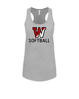 Fairfield Warde HS Softball Logo Softball - Womens Tank Top