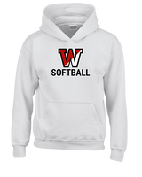 Fairfield Warde HS Softball Logo Softball - Youth Hoodie