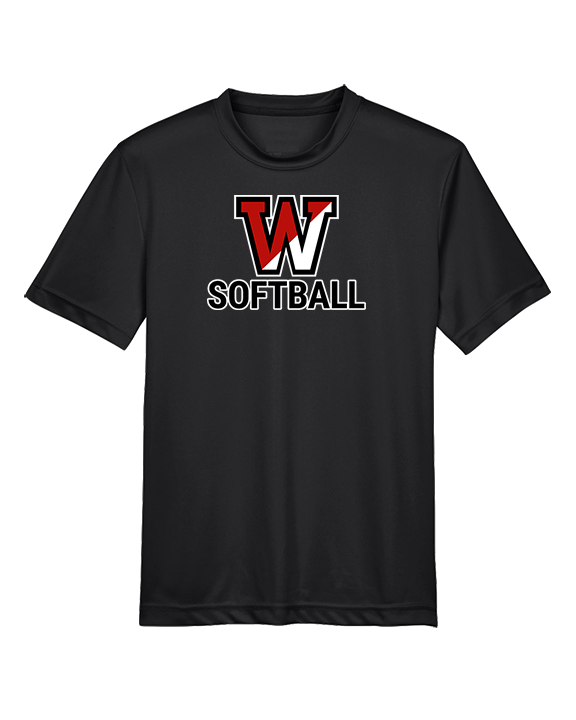 Fairfield Warde HS Softball Logo Softball - Youth Performance Shirt
