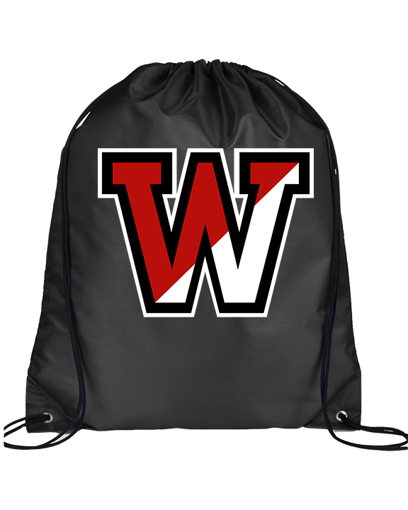 Fairfield Warde HS Softball Logo W - Drawstring Bag