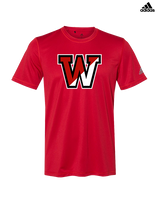 Fairfield Warde HS Softball Logo W - Mens Adidas Performance Shirt
