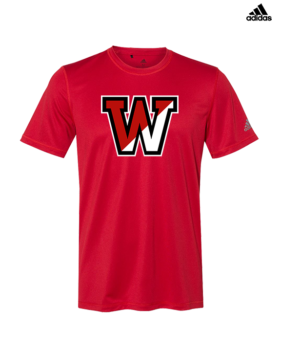 Fairfield Warde HS Softball Logo W - Mens Adidas Performance Shirt