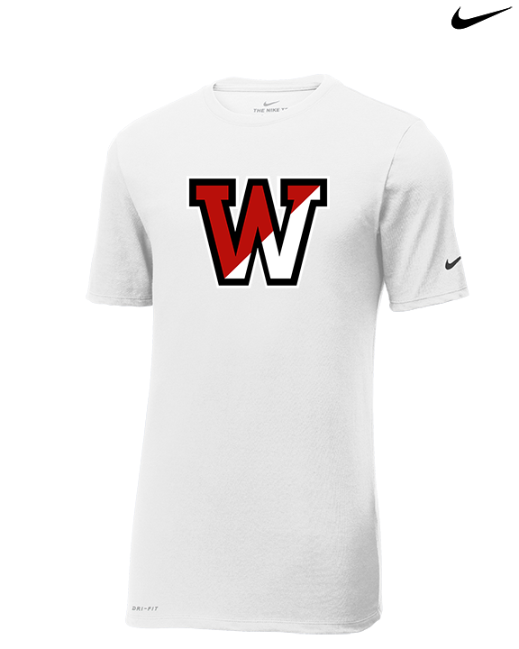 Fairfield Warde HS Softball Logo W - Mens Nike Cotton Poly Tee