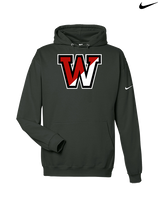 Fairfield Warde HS Softball Logo W - Nike Club Fleece Hoodie