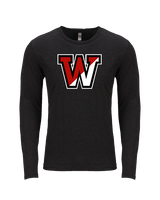 Fairfield Warde HS Softball Logo W - Tri-Blend Long Sleeve