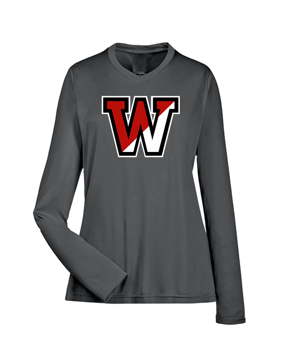 Fairfield Warde HS Softball Logo W - Womens Performance Longsleeve