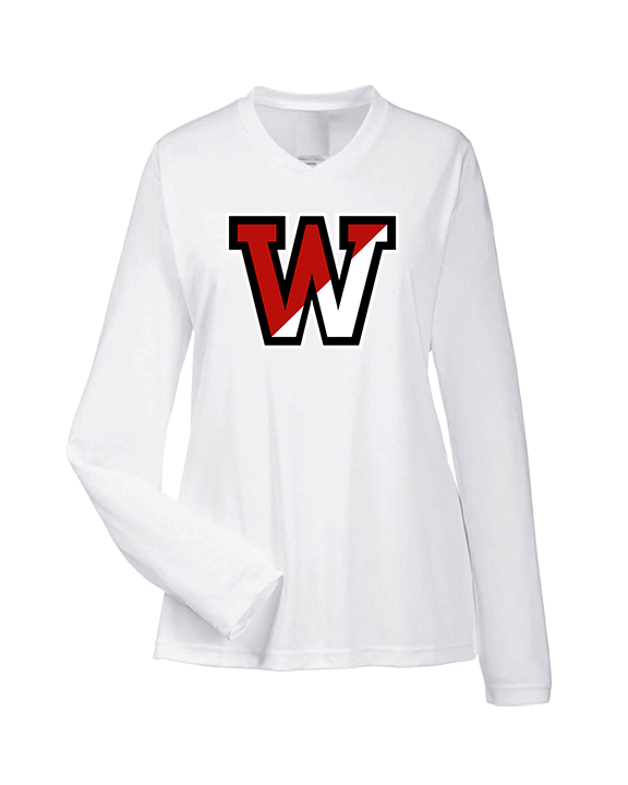 Fairfield Warde HS Softball Logo W - Womens Performance Longsleeve