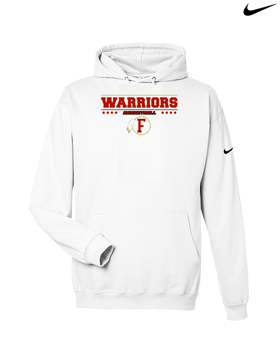 Fallbrook HS Boys Basketball Border - Nike Club Fleece Hoodie