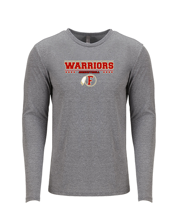 Fallbrook HS Boys Basketball Border - Tri-Blend Long Sleeve
