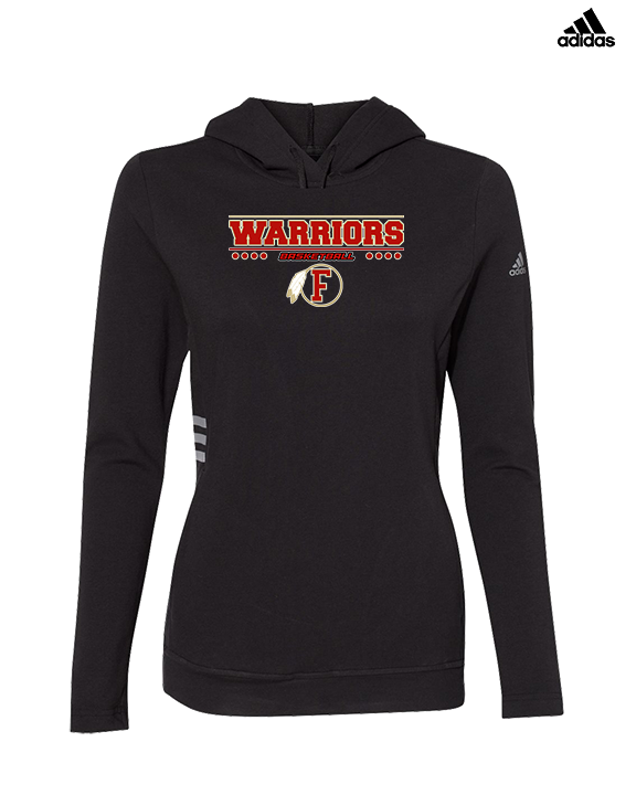 Fallbrook HS Boys Basketball Border - Womens Adidas Hoodie