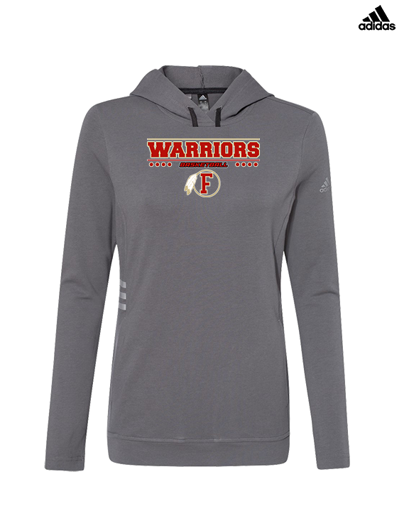 Fallbrook HS Boys Basketball Border - Womens Adidas Hoodie