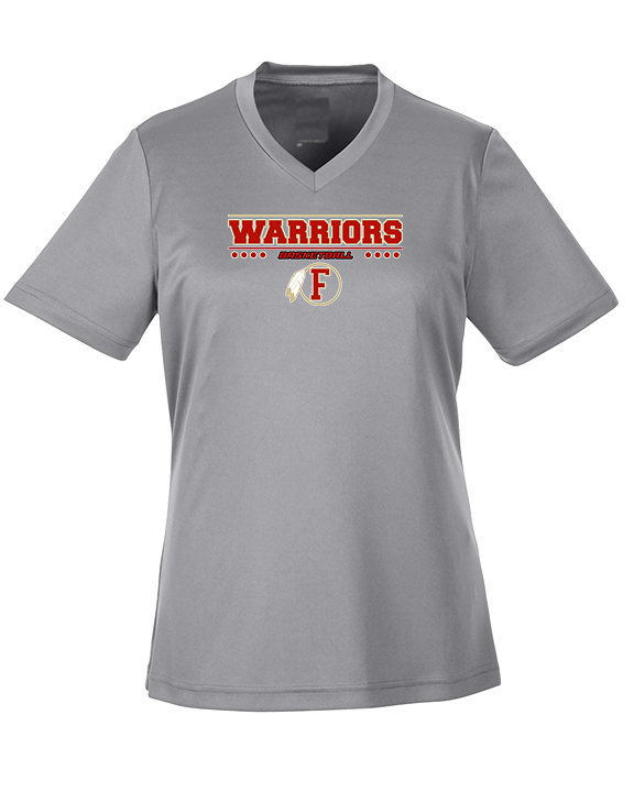 Fallbrook HS Boys Basketball Border - Womens Performance Shirt